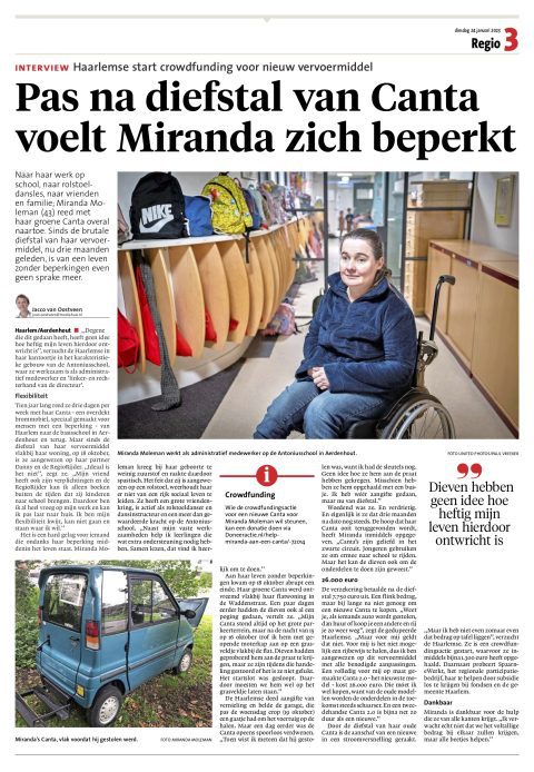 miranda moleman canta actie haarlems dagblad 24-01-2023 copy